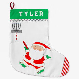 Disc Golf Large Christmas Stocking