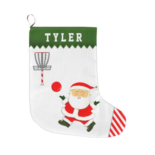 Disc Golf Large Christmas Stocking