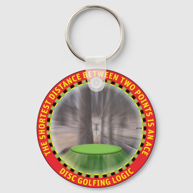Disc Golf Logic #1 Keychain (Front)