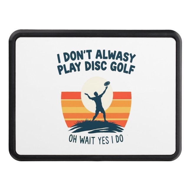 Disc Golf Lover T-Shirt Design Hitch Cover (Front)