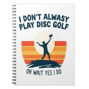 Disc Golf Lover T-Shirt Design Notebook