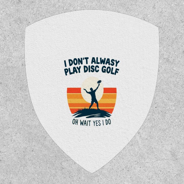 Disc Golf Lover T-Shirt Design Patch (Front)