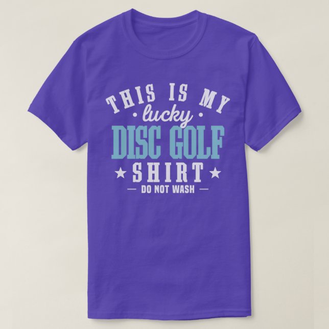 Disc Golf Lucky Best Cool Funny Disc Golfer Player T-Shirt (Design Front)