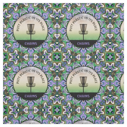 Disc Golf Mandala Fabric