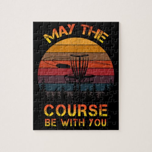 Disc Golf May The Course Be With You Frolf Jigsaw Puzzle