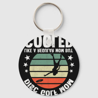 Disc Golf Mom Disc Golfing Mother Frisbee Golfer W Keychain