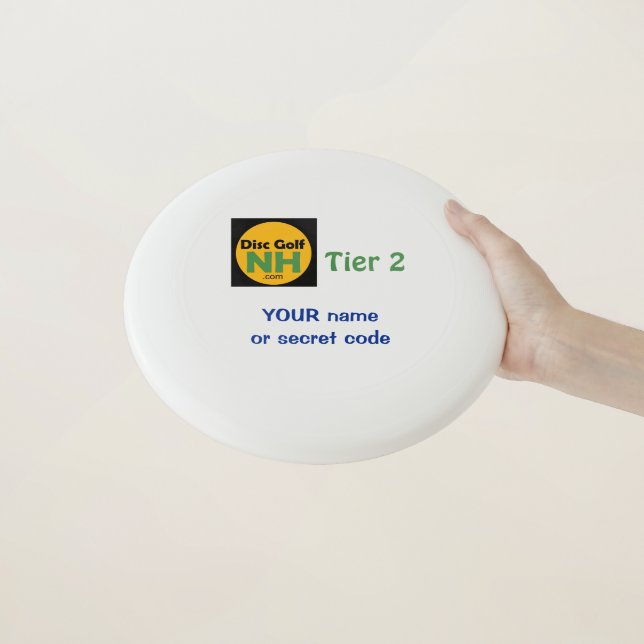 Disc Golf NH Logo Custom Tier 2 Disc (In Hand)