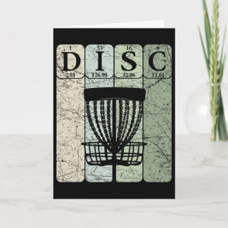 Disc Golf Periodic Table Elements Frolf Player Vin Card