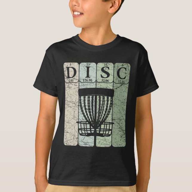 Disc Golf Periodic Table Elements Frolf Player Vin T-Shirt (Front)