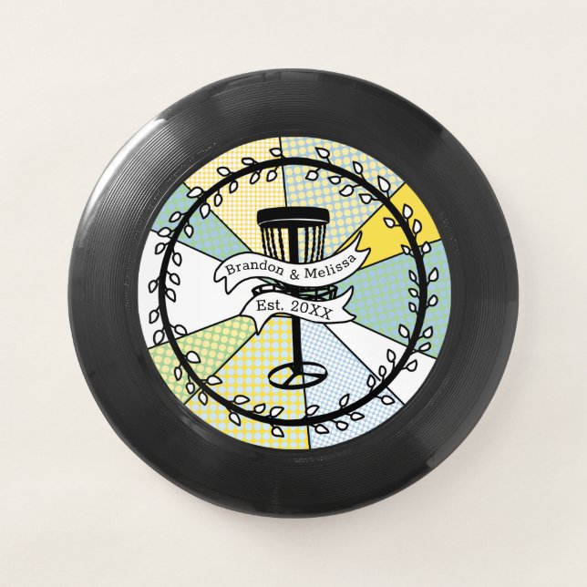Disc Golf Personalized Couple Established Date   (Front)