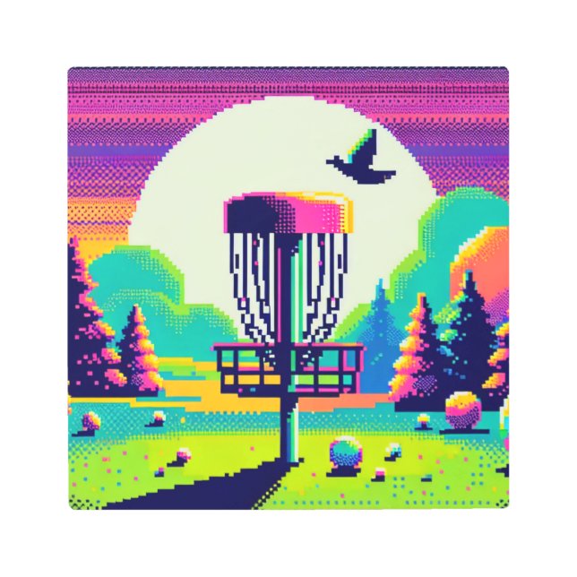 Disc Golf Pin Pixel Art (Front)