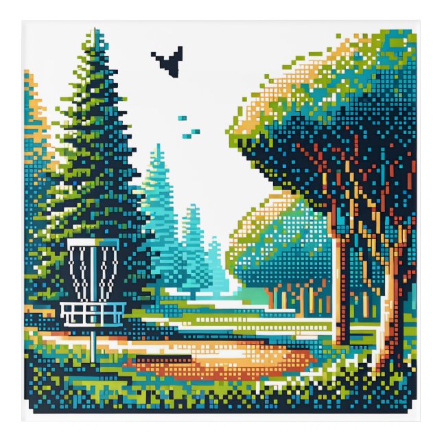 Disc Golf Pixel Art  (Front)
