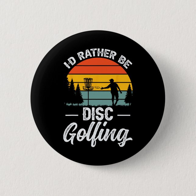 Disc Golf Player _4  Button (Front)