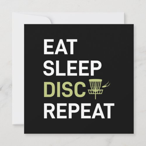 Disc Golf Player  Eat Sleep Disc Golf Repeat Holiday Card