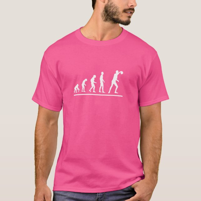 Disc Golf Player Evolution Funny Disc Golf T-Shirt (Front)