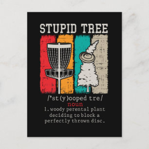 Disc Golf Player Frisbee Disc Golfing Definition Postcard