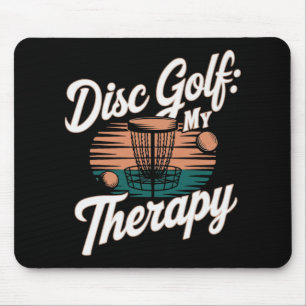 Disc Golf Player Funny Frisbee Game Mouse Pad