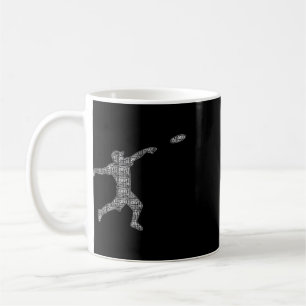 Disc Golf Player Word Cloud - Frisbee - Disc Golf Coffee Mug