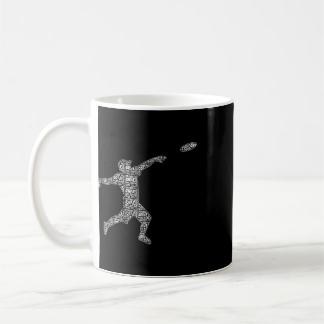 Disc Golf Player Word Cloud - Frisbee - Disc Golf  Coffee Mug (Left)