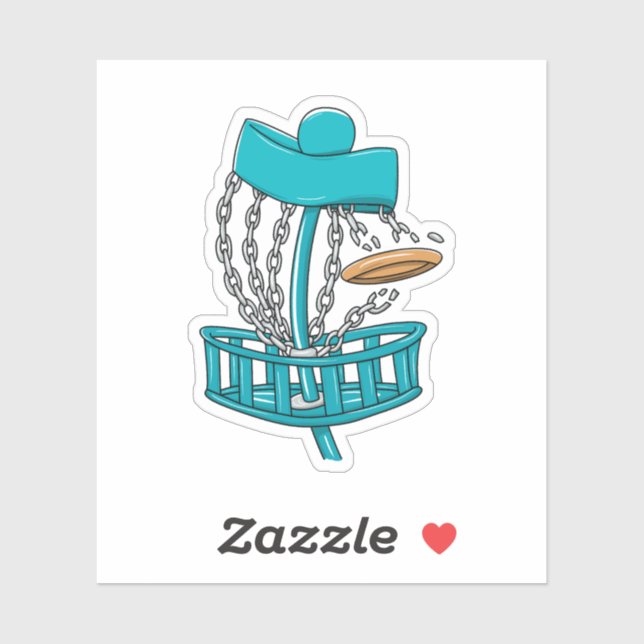 Disc Golf Rattling Chains Sticker (Sheet)