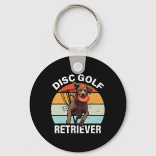 Disc Golf Retriever Funny Labrador Retriever Dog O Keychain