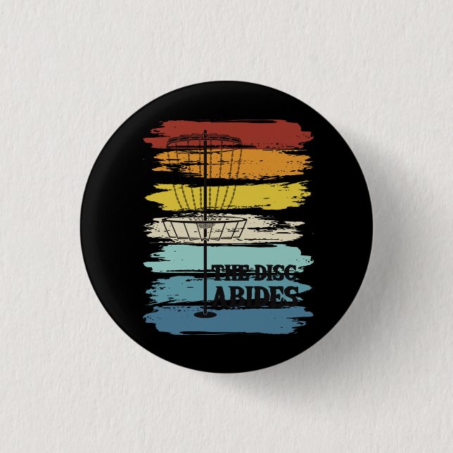 Disc Golf Retro Button (Front)