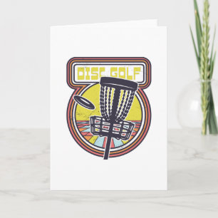 DISC GOLF RETRO CARD