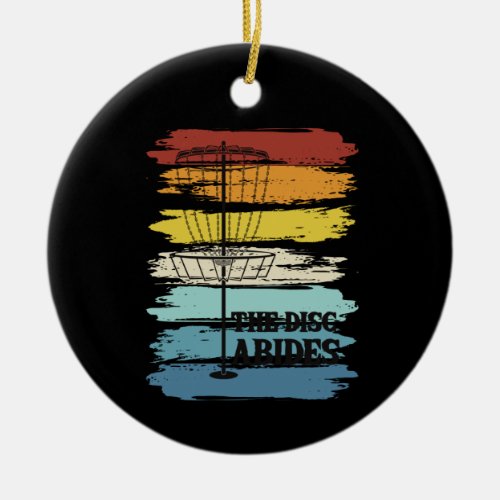 Disc Golf Retro Ceramic Ornament