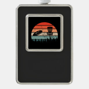 Disc Golf Retro Christmas Ornament