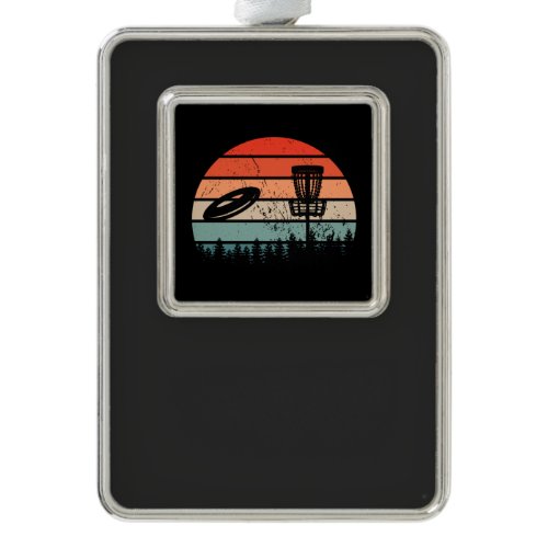 Disc Golf Retro Christmas Ornament