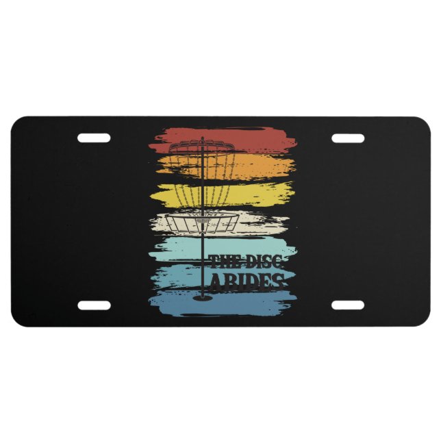 Disc Golf Retro License Plate (Front)