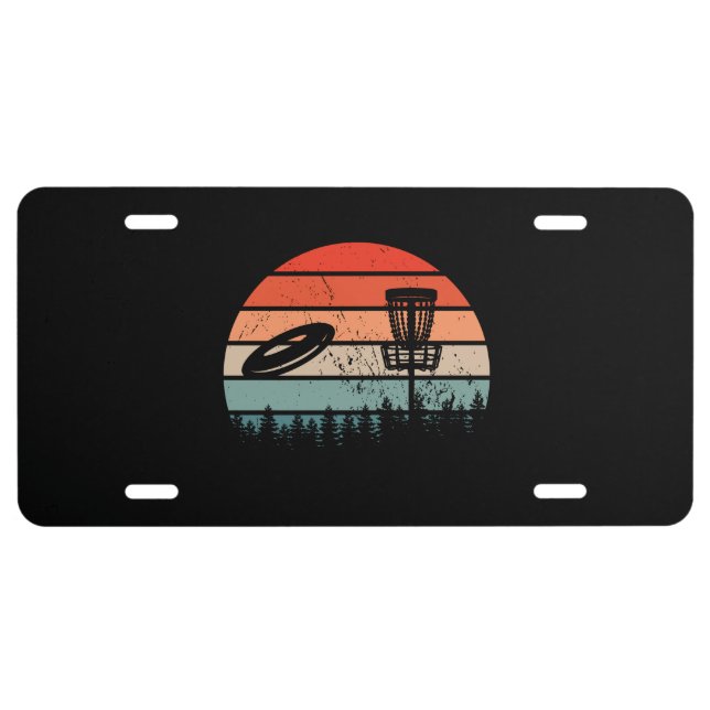 Disc Golf Retro License Plate (Front)