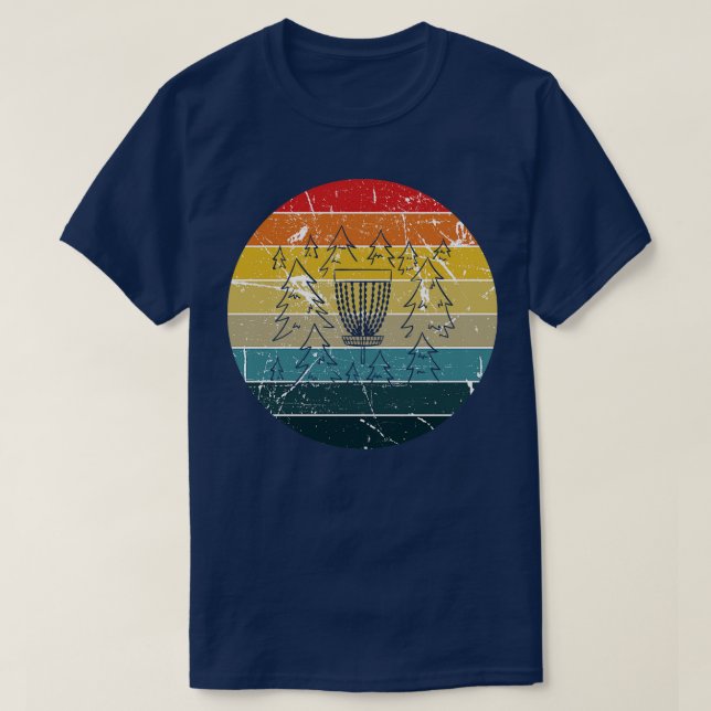 Disc Golf Retro Vintage T-Shirt (Design Front)