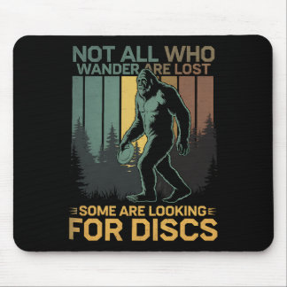 Disc Golf Sasquatch Bigfoot Disc Golfer Funny Disc Mouse Pad