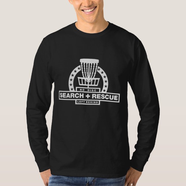 Disc Golf Search and Rescue Disc Golf Gift Funny D T-Shirt (Front)