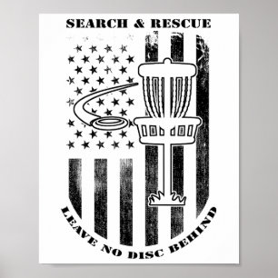 Disc Golf Search And Rescue Leave No Disc Behind B Poster