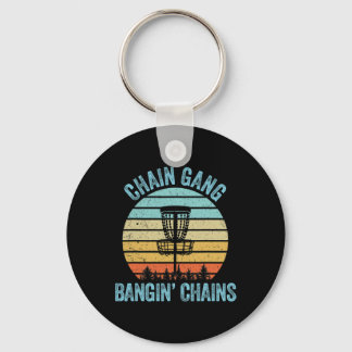 Disc Golf Shirt Funny Chain Retro Disc Golf Gift Keychain