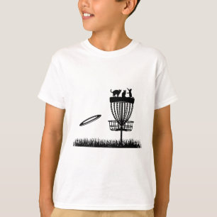 Disc Golf Sket With Cats - Disc Golfer Funny Disc  T-Shirt