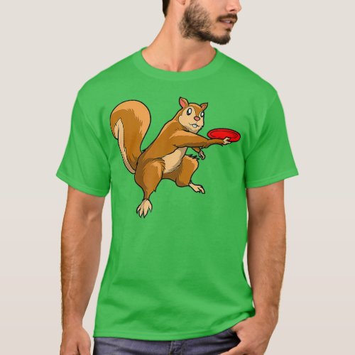 Disc Golf Squirrel Frolf Frisbee Golf Disc 2 T_Shirt