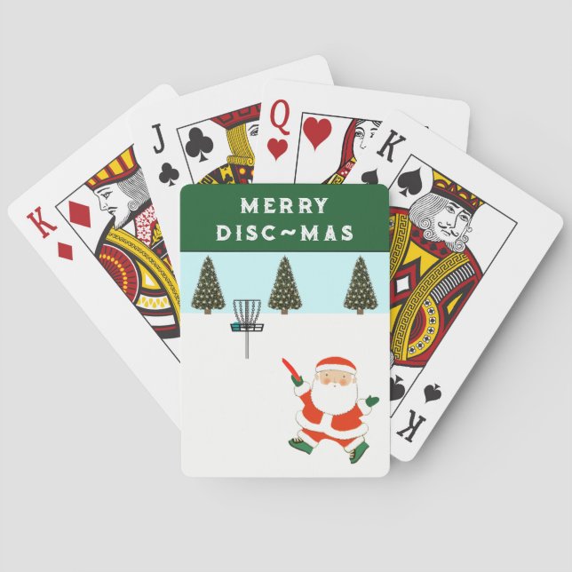 Disc Golf Stocking Stuffer Poker Cards (Back)