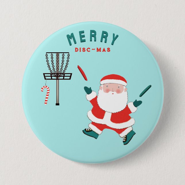 Disc Golf Stocking Stuffers Button (Front)