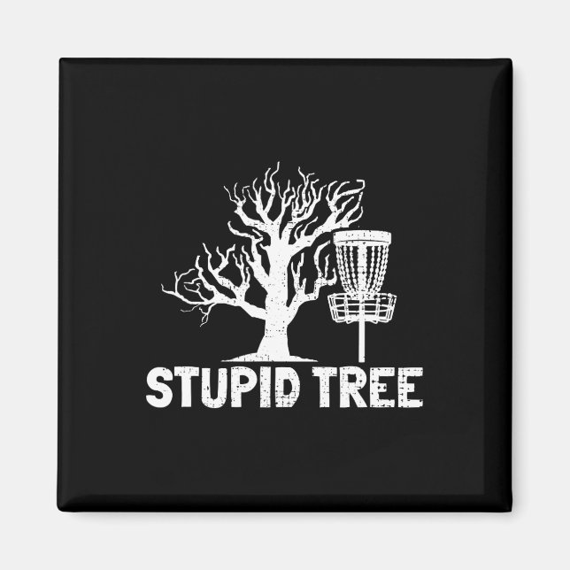 Disc Golf Stupid Tree Noun Dictionary Gifts Midran Magnet (Front)