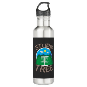 Disc Golf - Stupid Tree Stainless Steel Water Bottle