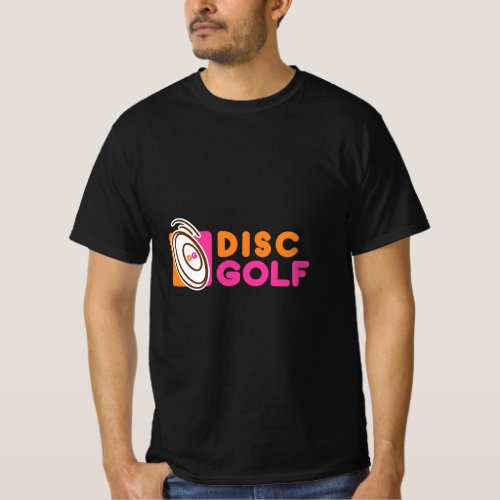 Disc Golf T for Men Women _ Disc Golf Donut Logo  T_Shirt