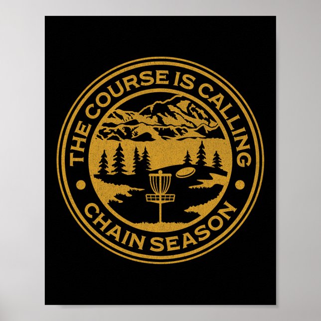 Disc Golf - The Course Is Calling Chain Season  Poster (Front)