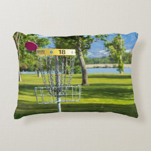 Disc Golf Theme Accent Pillow