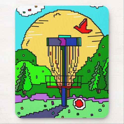 Disc Golf Themed Birthday Mouse Pad