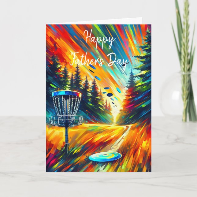 Disc Golf themed Father's Day  Card (Front)