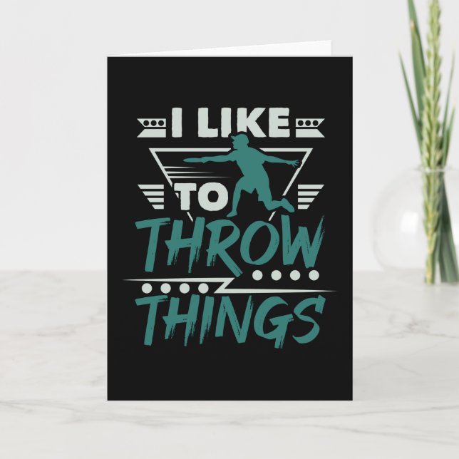 Disc Golf Throw Card (Front)