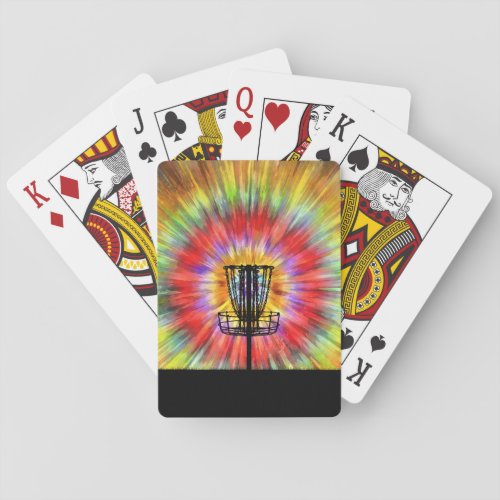 Disc Golf Tie Dye Poker Cards